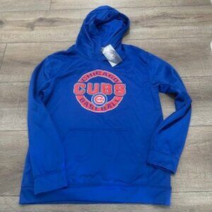 New Chicago Cubs Baseball MLB Hoodie Youth Boys XL 18/20 Blue Cubbies Sweatshirt